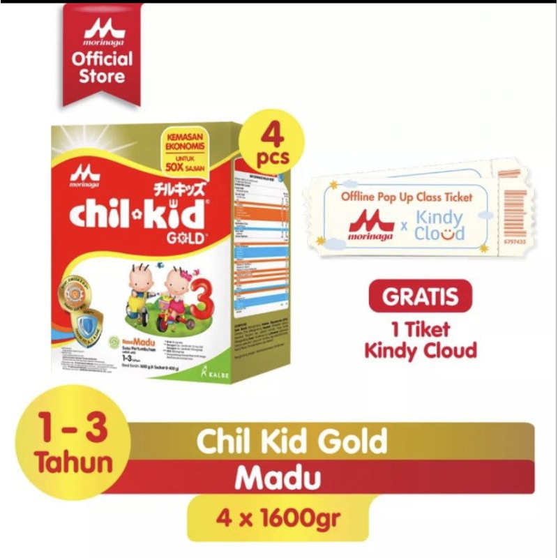 Morinaga Chil kid 1-3 1600gr x4 3.5jt