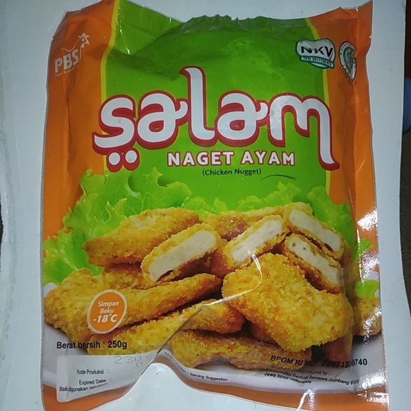

Chicken naget salam 250gr