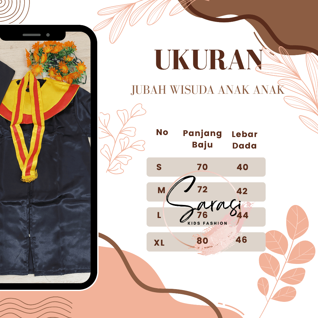BEST SELLER TOGA WISUDA ANAK JUBAH WISUDA ANAK TK LAKI PEREMPUAN KOSTUM WISUDA PAKAIAN WISUDA ANAK