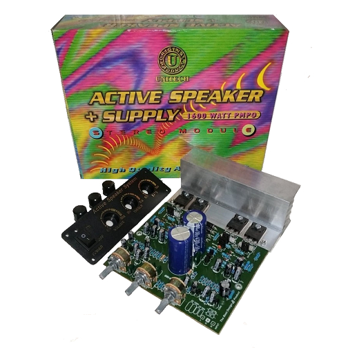 Kit Aktif KL-2000 3Pot+Reg TIP2955 1600W PMPO SERI KL2000 TIP 2955 3055 Power Aktif Plus 3 Potensio 