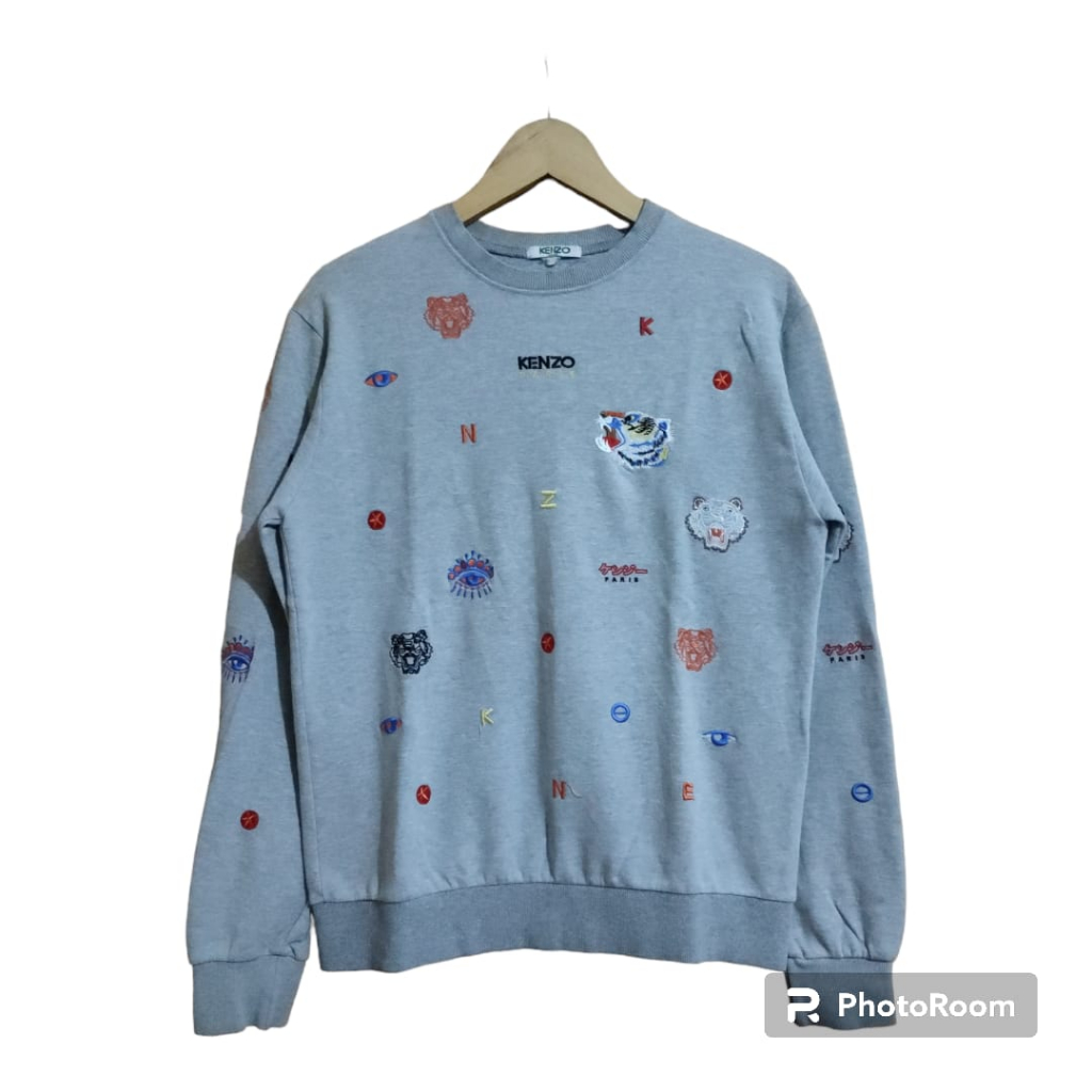 CREWNECK By KENZO FULL BORDIR SECOND BLU65