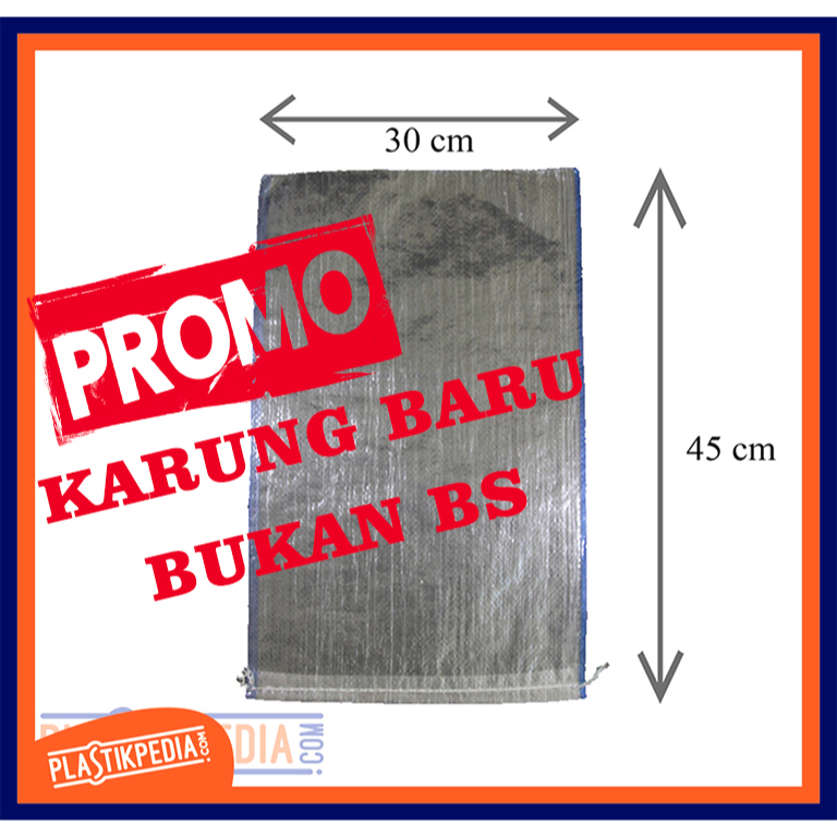 Karung Beras Transparan 5 kg - Ukuran 30x45 cm (Isi 100 lembar)