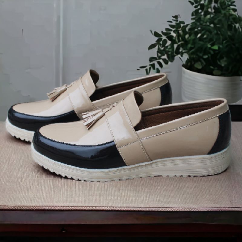 36-40 WARGI MOJANG Sepatu Wanita Sepatu Loafers Wanita Slip on wanita