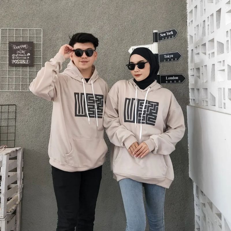 (isi 2 pcs) Jaket Couple - Hoodie couple pasangan - Baju kapelan Pacar - jaket sweater pria wanita