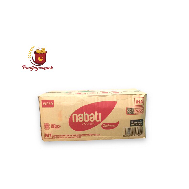 

Nabati Wafer 2000 Rasa Coklat&Keju 1karton Isi 60pcs @39gr