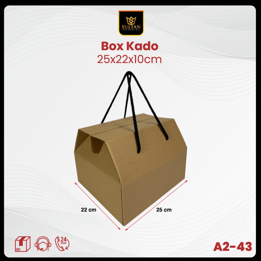 

Box Hampers - Dus Box Hadiah Kardus Jumbo Gable Tentengan - A2-43