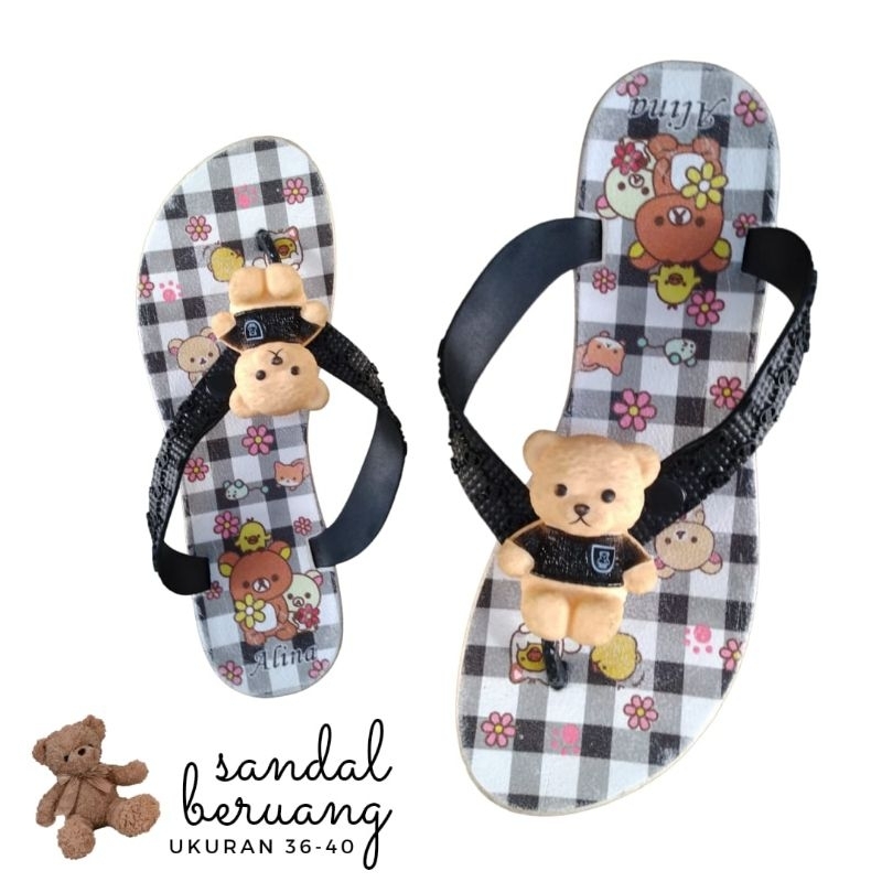 Sandal Jepit Alina Beruang