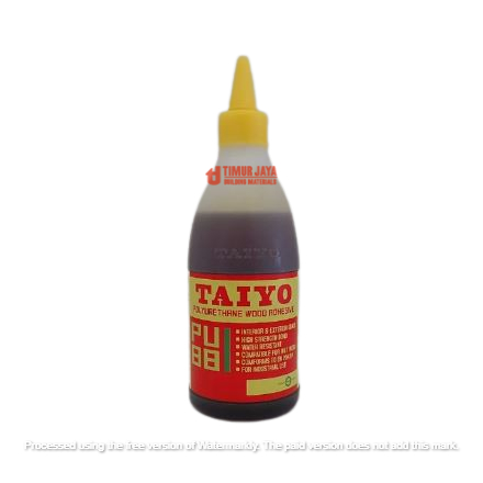 TAIYO Lem Kayu EPOXY PU 88 Polyurethane Kemasan 425 Gram per Botol Presto