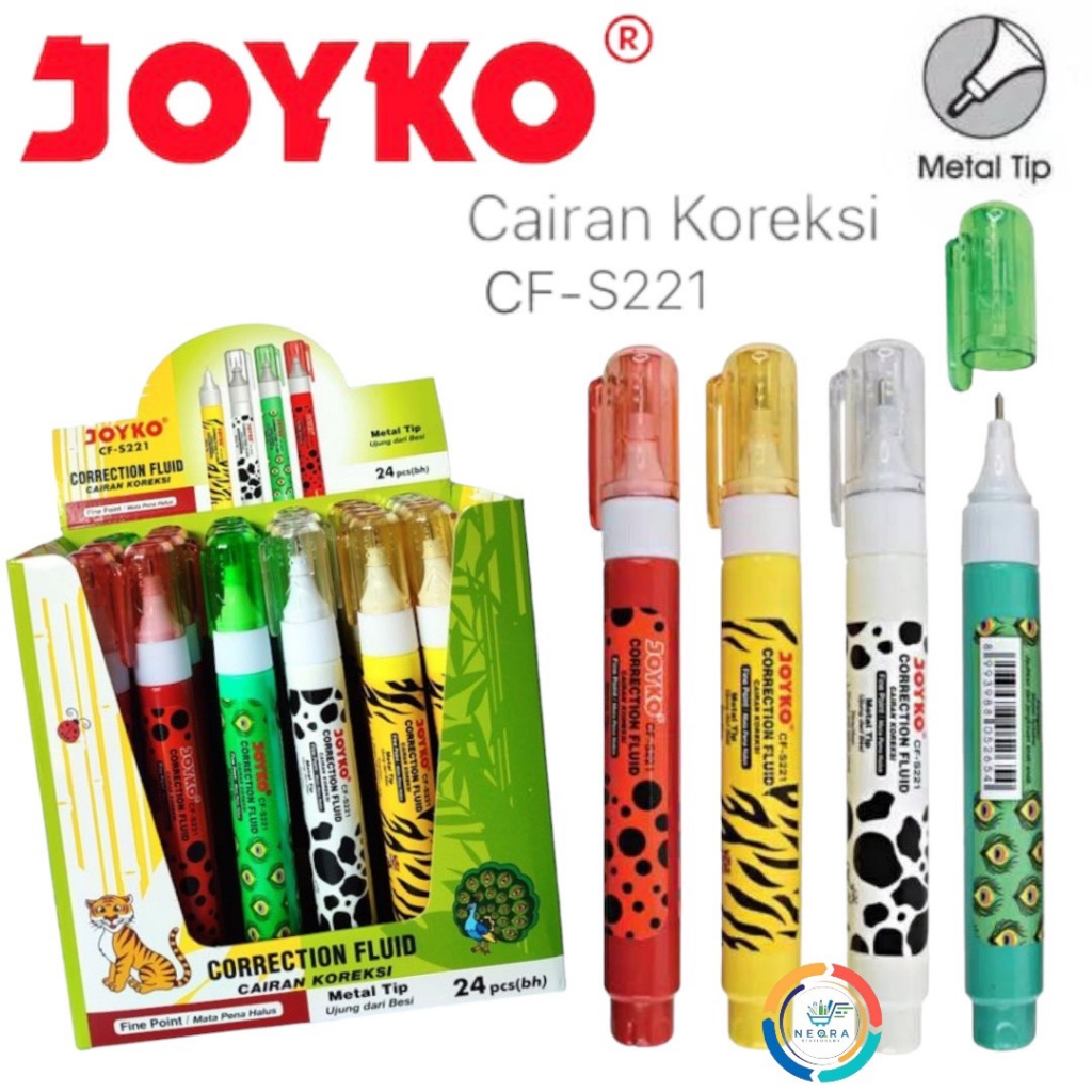 

Joyko Correction Fluid | Tip X | Cairan Koreksi CF-S221