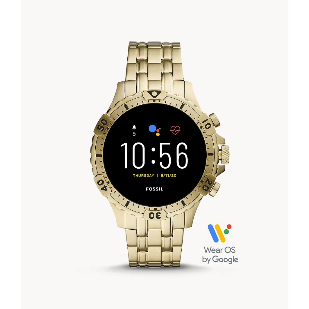 jam tangan  BRANDED FTW4039 Gen 5 Smartwatch Garrett HR Gold-Tone Stainless Steel