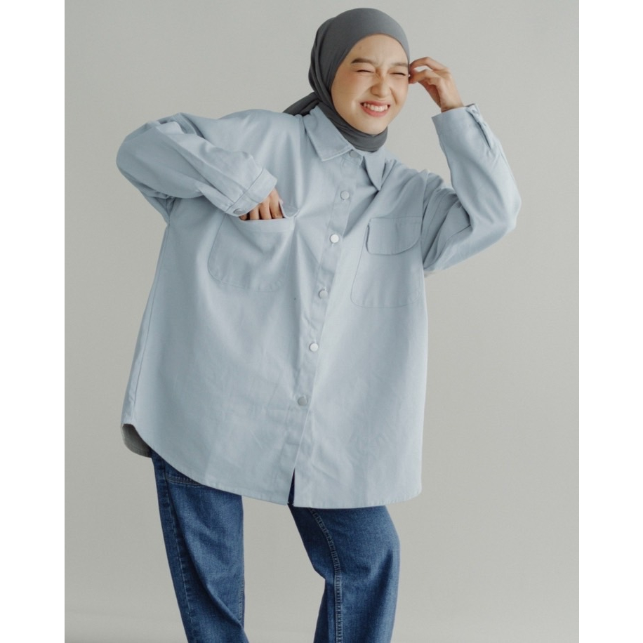 Myrubylicious HIMIKA SHIRT KODE L 080 | KEMEJA | KEMEJA WANITA | KEMEJA POLOS