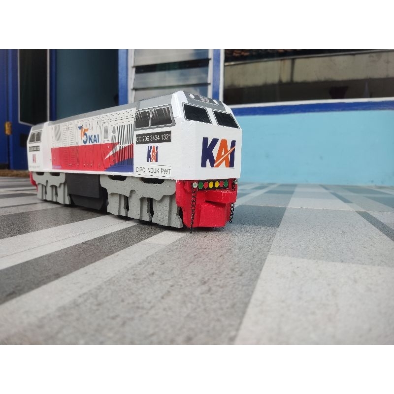 miniatur  kereta api kayu cc206