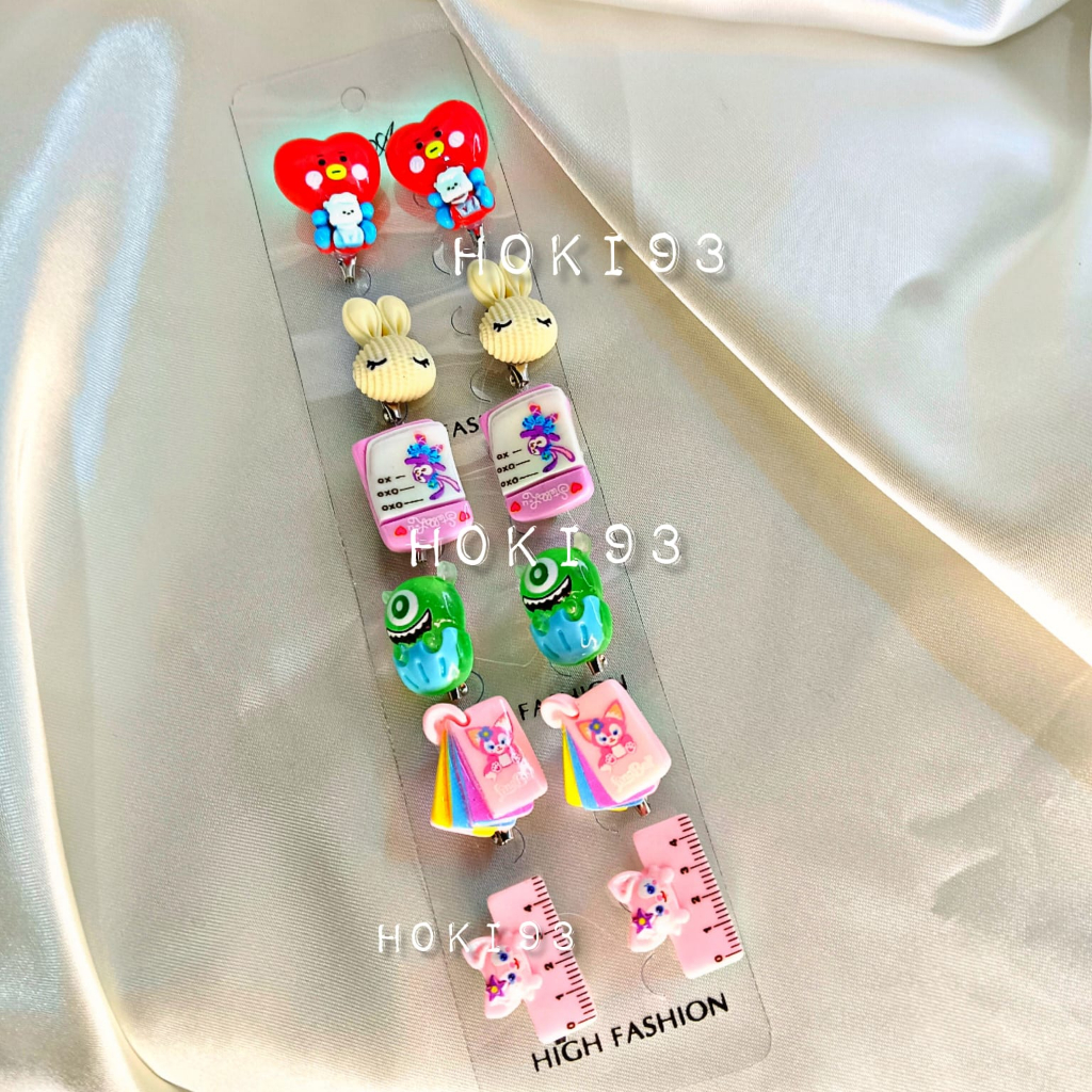 SET 12 PCS BROS Karakter Lucu Random karakter kancing bros 12 PIN KARAKTER