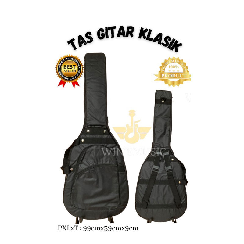 Tas Gitar Klasik Lapis Busa Tebal