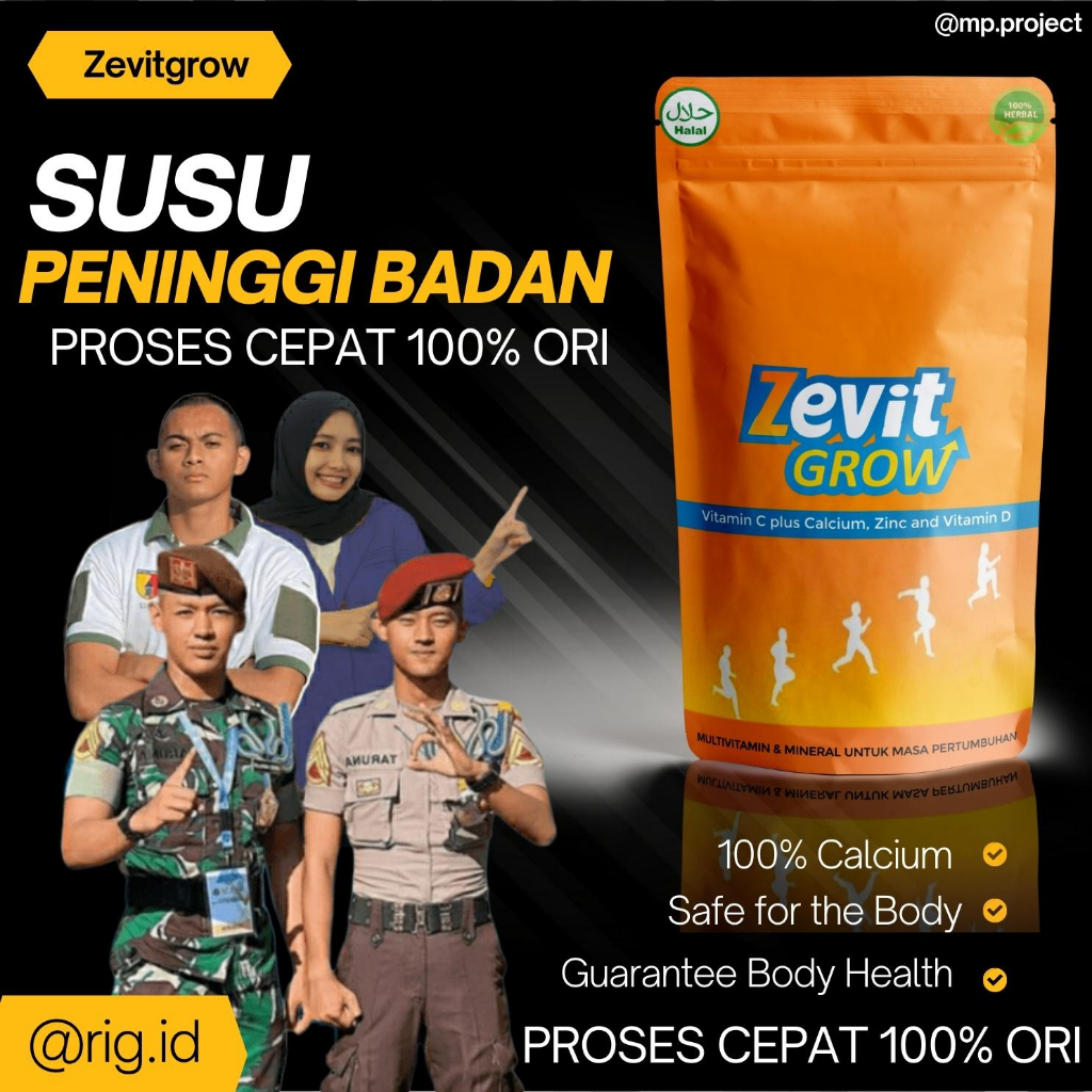[ORIGINAL] BONEY ZEVITGROW ASLI BONEY SUSU PENINGGI BADAN CEPAT AMPUH