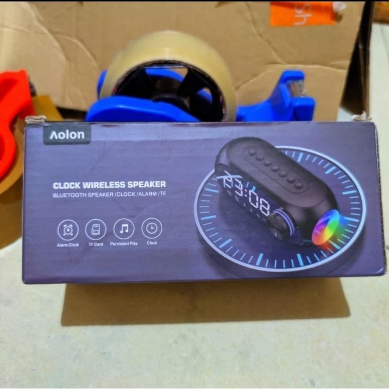 Clock Wireless Bluetooth Speaker Aolon RGB