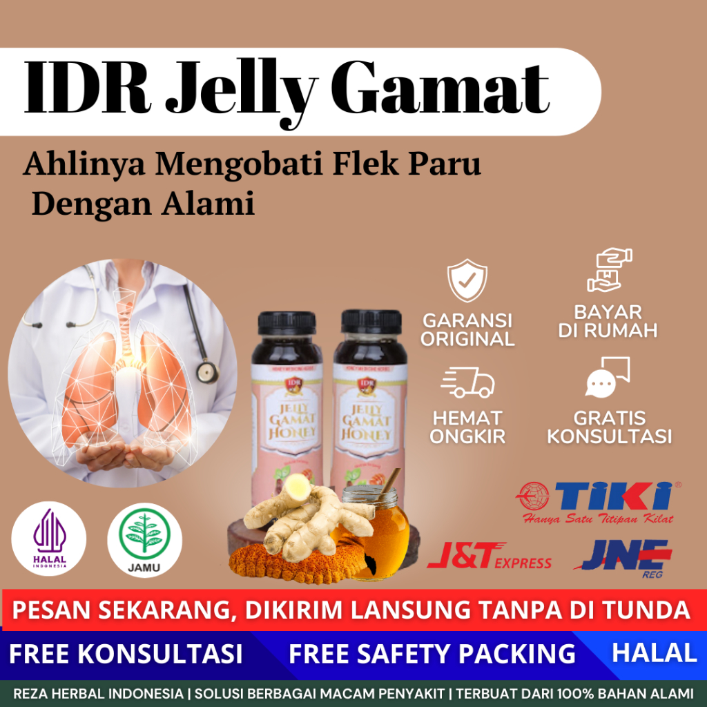 IDR Jelly Gamat  Obat Flek Paru  330 gram