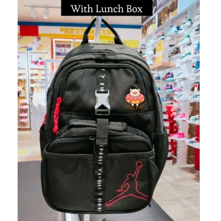 Tas ransel anak Nike jordan backpack with lunchbox