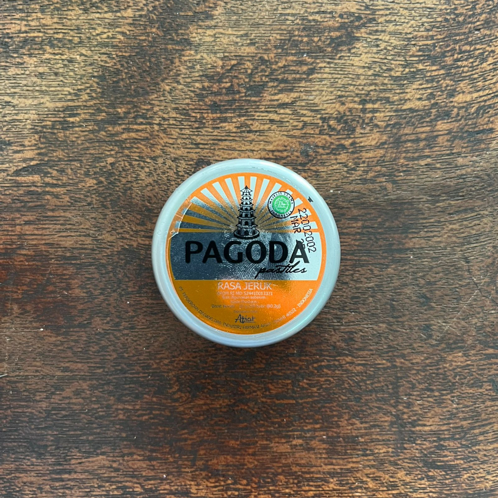 

Pagoda Pastiles Permen Pelega Tenggorokan Rasa Jeruk 10gr