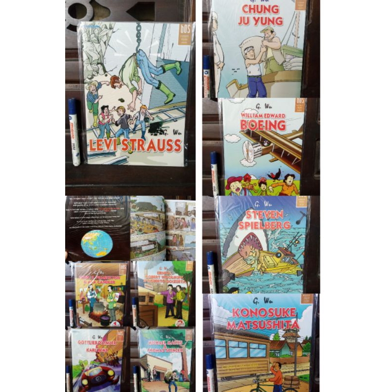 [Preloved/second/bekas] komik biografi orang sukses tokoh dunia G Wu