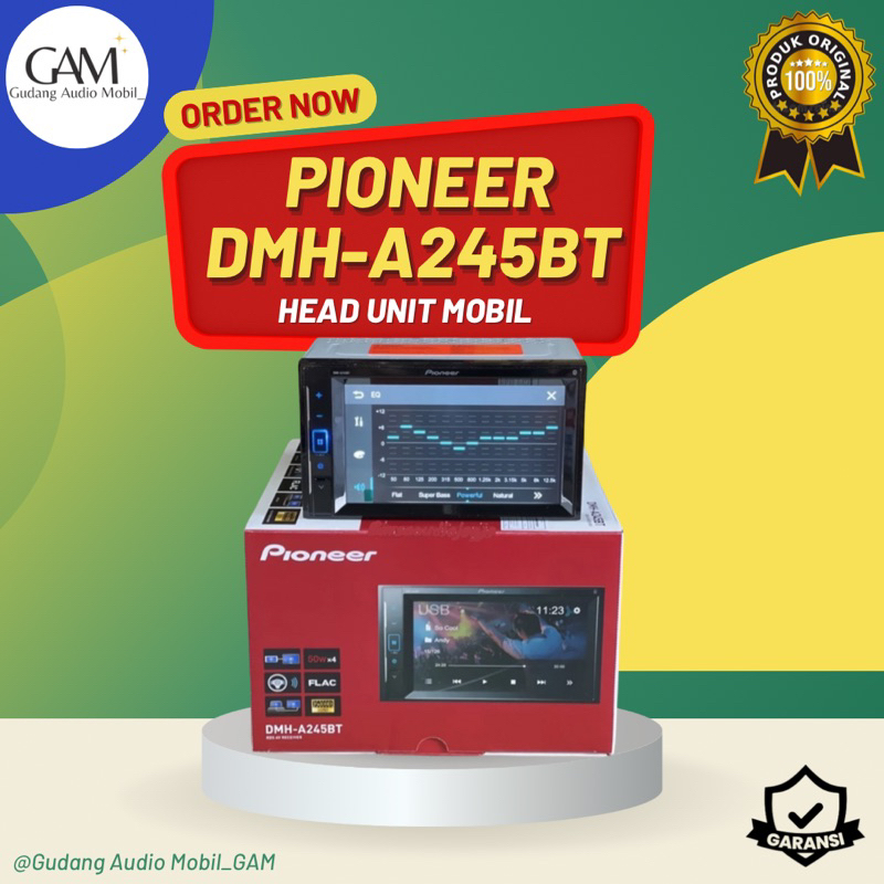 HEAD UNIT PIONEER DMH A245BT DOUBLE DIN 6,2 INCH