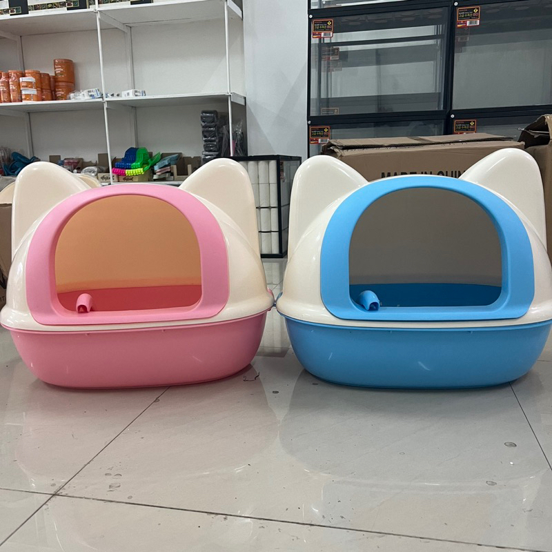 Cat Litter Box / Tempat Pasir Kucing / Bak Pasir Kucing Lucu