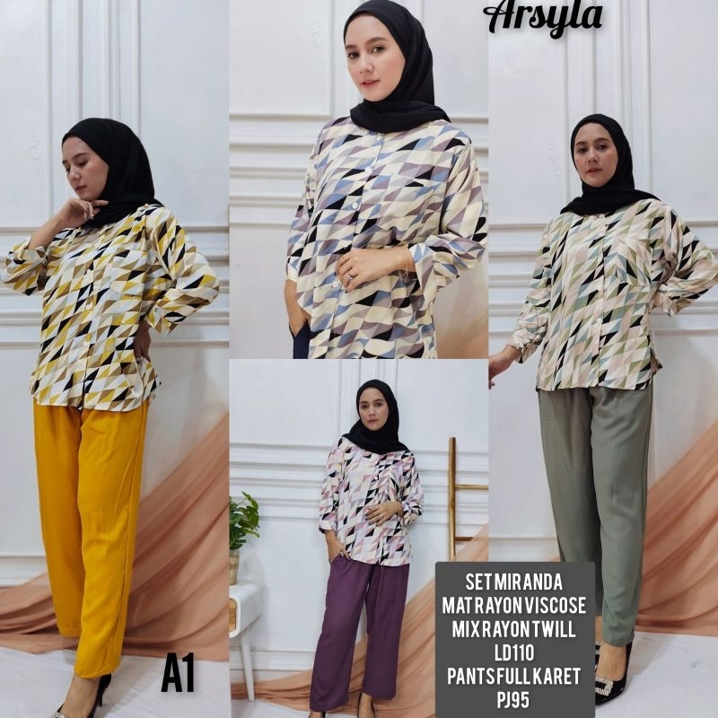 ONE SET RAYON TWILL MIRANDA ARSYLA