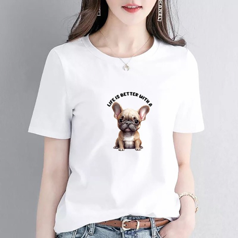 Kaos anjing dog tee part1 pom corgi frenchie poodle shihtsu beagle