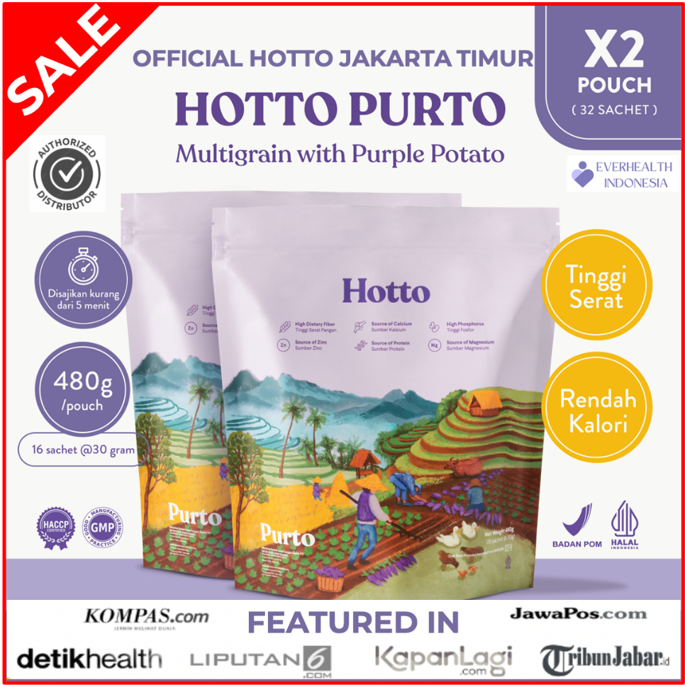 

Hotto Purto Oat 2 Pouch Isi 32 Sachets (SUPER RECOMMENDED)