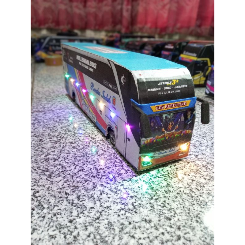 Miniatur Bus Telolet Jumbo | Miniatur Bis | Miniatur Bus Oleng Telolet