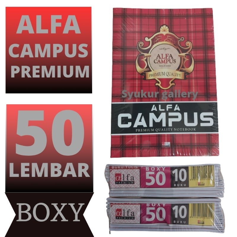 

Buku Boxy Campus 50 ALFA dijual 1 PCS