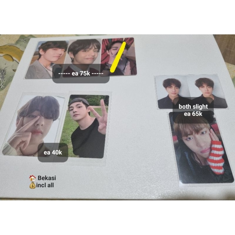 PC V Taehyung BTS Love Yourself Tear Y MOTS 7 ver 4 Dicon ITS 2 ver YNWA