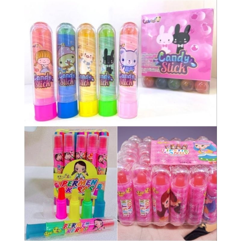 

Luvmi Candy Stick Jelly Lipstick Isi 30 Pcs | Permen Stik Jeli Lipstik