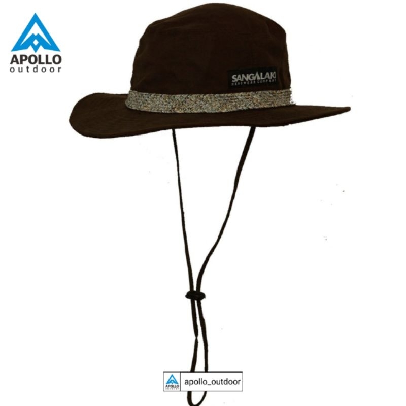Topi SANGALAKI Summer Hat Black Original Topi Koboy