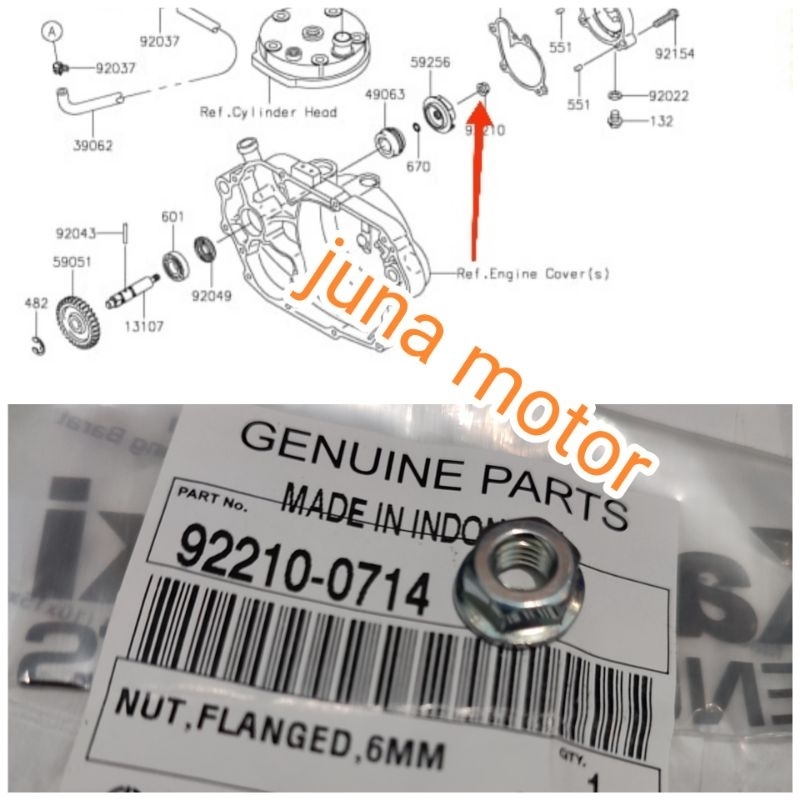 Mur as water pump waterpump ninja r rr original