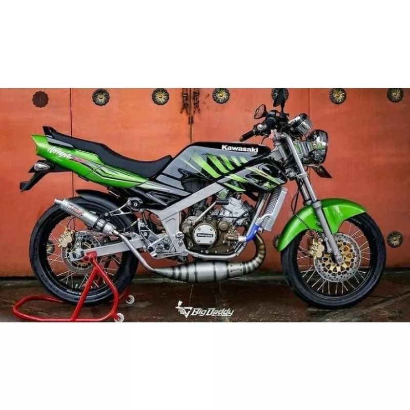 (BAYAR DiTEMPAT) Striping Ninja SS Zebra 2014 Hijau Stivker lis Decal Standar Ori kawasaki ninja ss 