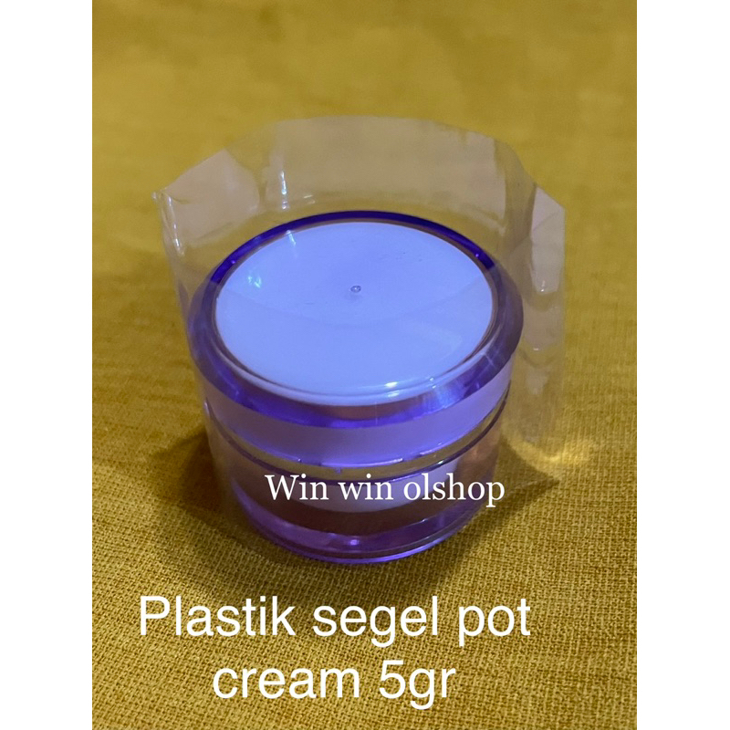 Plastik segel pot cream 5gr / plastik segel pot akrilik 5gr