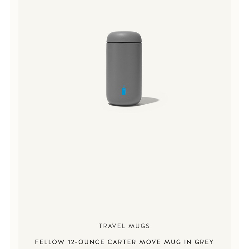BLUE BOTTLE COFFEE TRAVEL MUG