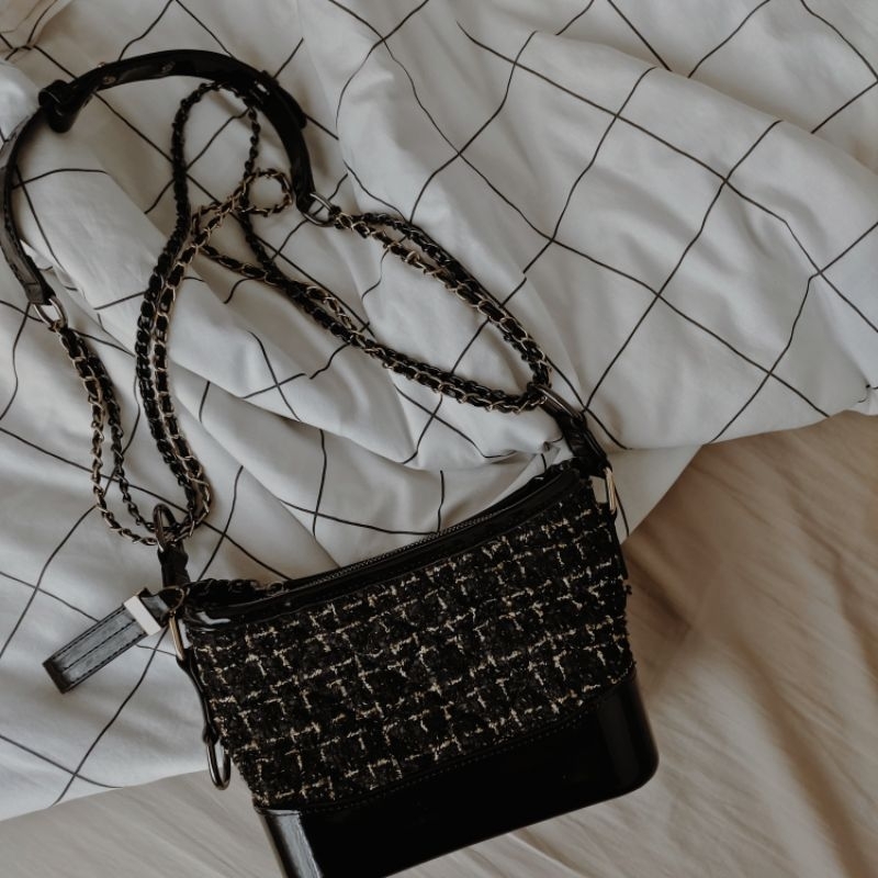 Tweed Bag Modelano Preloved / Tas Wanita Sling Bag / Shoulder Bag