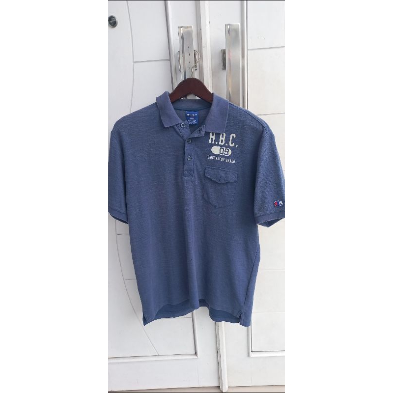 kaos kerah cowok lengan pendek branded champion