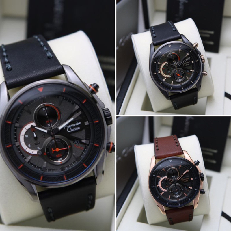 JAM TANGAN WANITA ALEXANDRE CHRISTIE AC 6662/AC6662 KULIT ORIGINAL