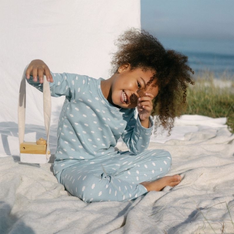 Little Palmerhaus - Little Wear Shoulder Button Long Set || Piyama Anak