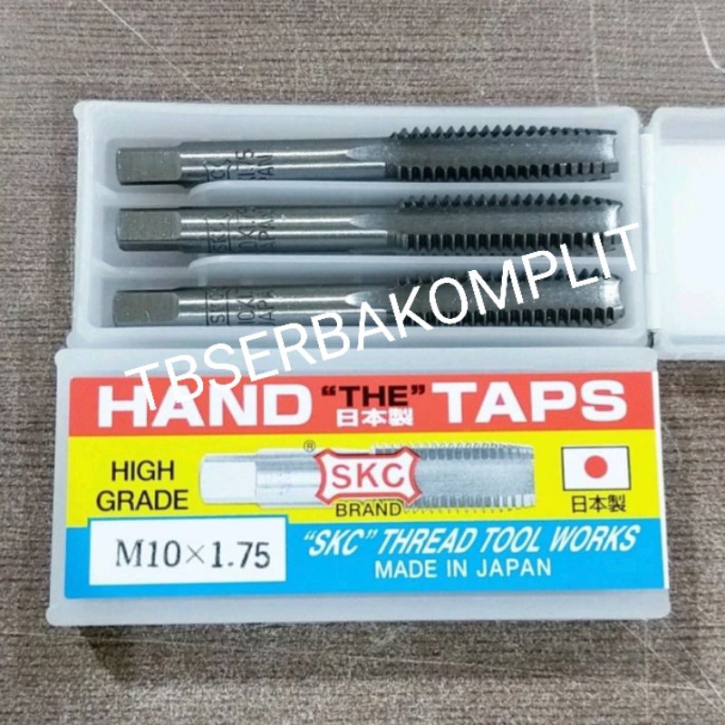 Handtap SKC ORI Metric M12x1.25 M12x1.5 M12x1.75 M13x1.0 M13x1.25 M13x1.5 Hand Tap M12 x 1.25 / M12 