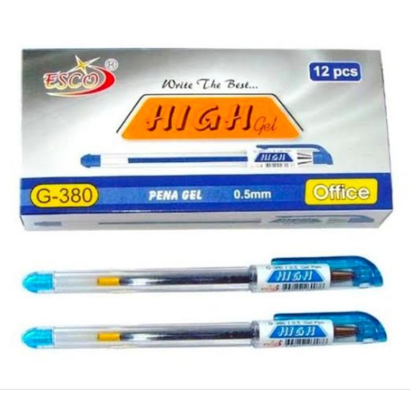 

PENA CAIR ESCO HIGH GEL G-380 GEL PEN 0.5mm