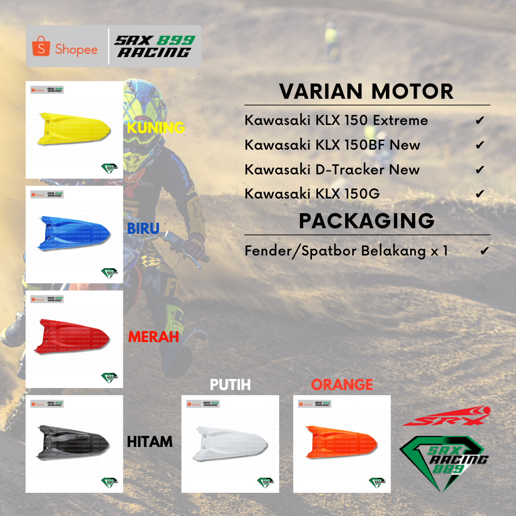 Fender/Spakbor Belakang KLX 150 D-Tracker New