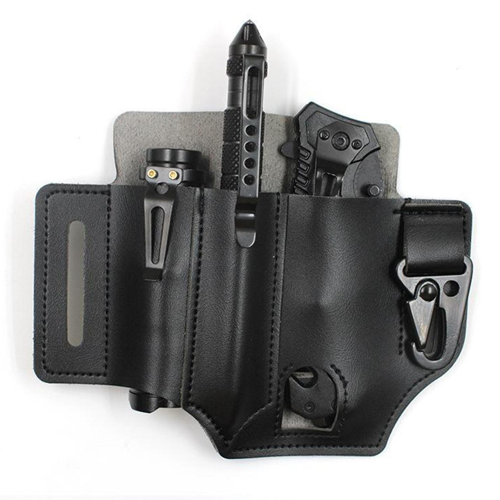 Tas Pinggang Sabuk Holster Leather Pouch Multitool EDC - PF-17