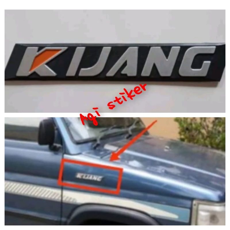 Emblem logo Kijang Super & Kijang Grand Extra 1.5 dan 1.8 samping / Emblem logo Kijang set