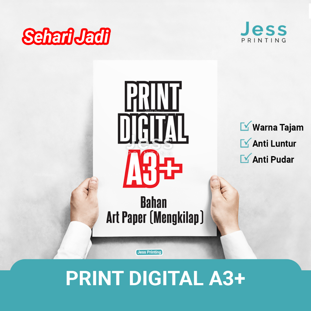 

Print Cetak Art Paper 120 dan 150 gsm Ukuran A3 Plus Murah Sehari Jadi Bahan Mengkilap