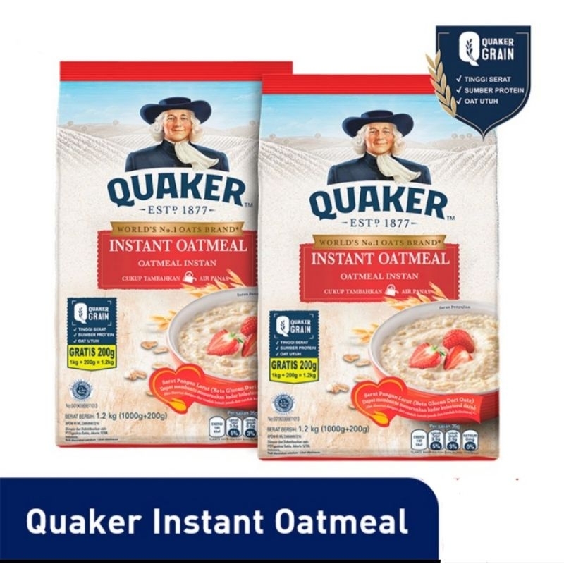 

QUAKER INSTANT OATMEAL 1.2KG