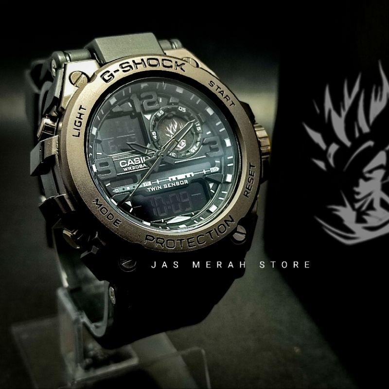 Jam Tangan Goku Dragonball X G Shock GST Black Analog Digital